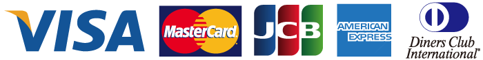 VISA MASTERCARD JCB AMERICANEXPRESS DINAERSCLUB